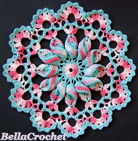 Bellacrochet Pretty Pinwheel Doily A Free Crochet Pattern For You