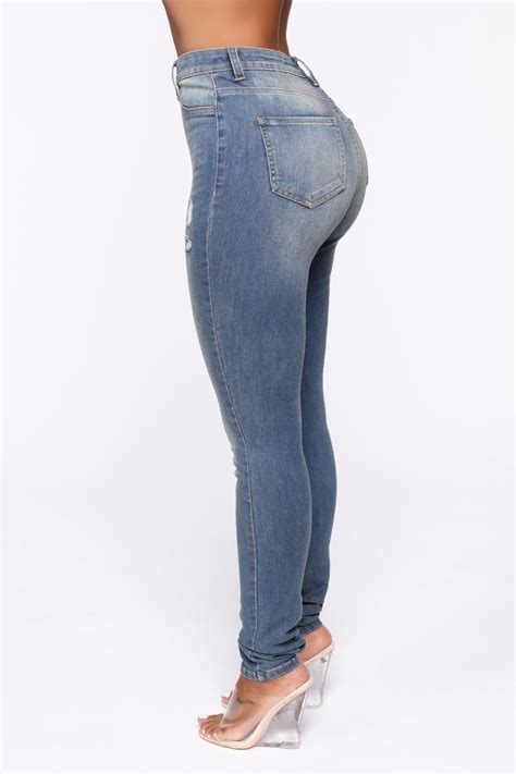 Give Me All Of You Jeans Medium Blue In 2020 Medium Blue Jeans Fashion Nova Jeans