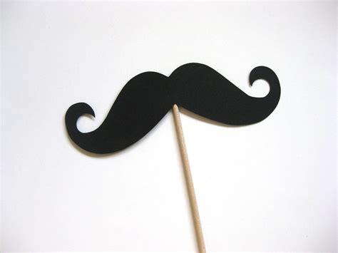 Photobooth Props Giant Mustache On A Stick X Etsy