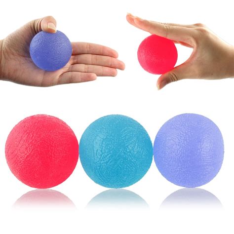 Hand Gripper Therapy Squeeze Exerciser Ball Kit Finger Powerballs Stress Relief Balls For