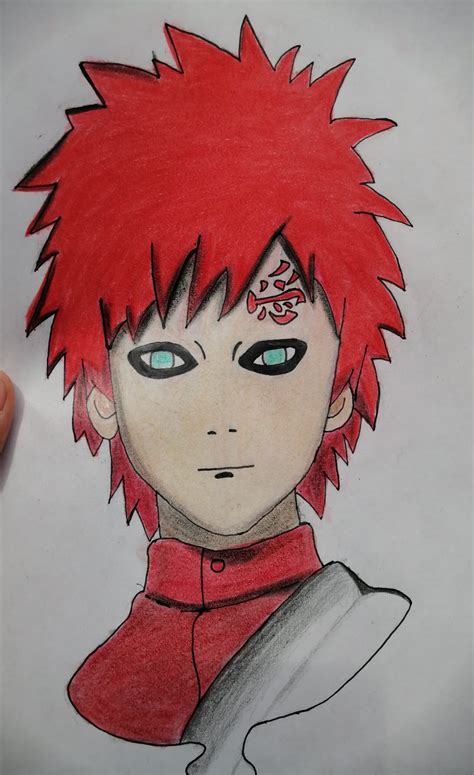 Tutorial Como Dibujar Gaara Aprender A Dibujar Paso A Paso Dibujanime