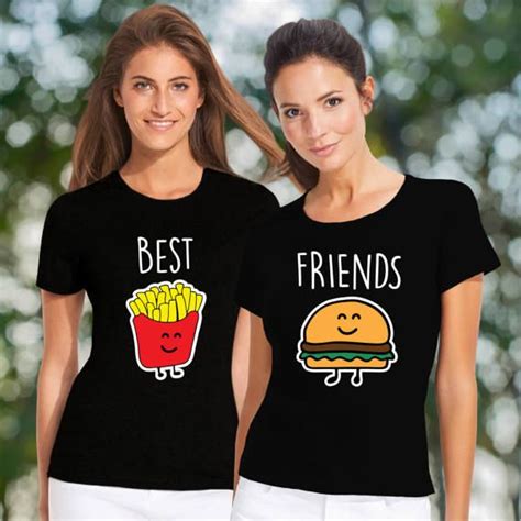 Burger Fries Best Friend Shirts Bff Matching Shirts Etsy Best