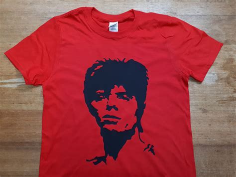 David Bowie Printed Rare T Shirt Top Album Vinyl 60s 70s Etsy Uk
