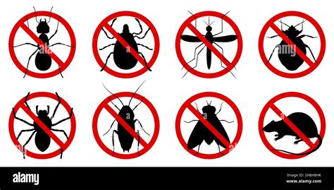 Anti Pest Control Ban Prohibition Parasitic Insects Stop Warning