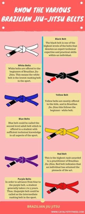 Know The Various Brazilian Jiu Jitsu Belts Via Infographicnow