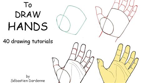 How To Draw Hands 40 Drawing Tutorials By Sébastien Dardenne