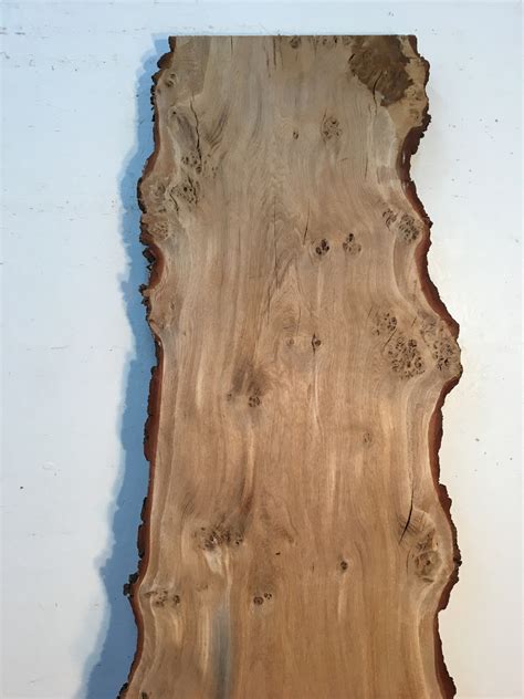 Burry Oak Natural Waney Live Edge Slab Wood Board