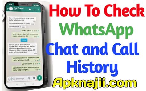 How To Check Whatsapp Chat Call History Details
