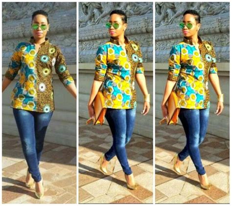 14 Trendy Ankara Tops And Jeans For Curvy Ladies Afrocosmopolitan