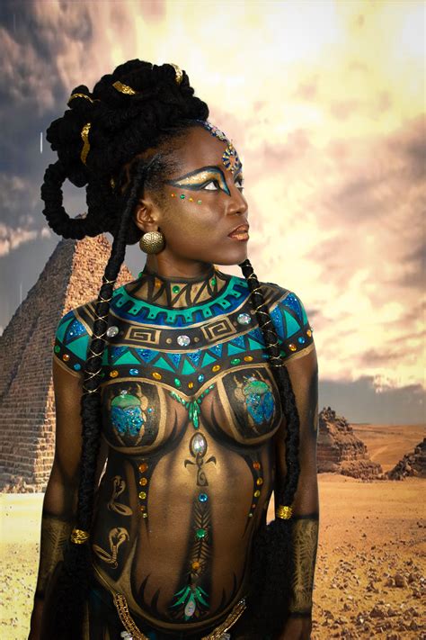 Egyptian Goddesses Body Paint Shoot On Behance