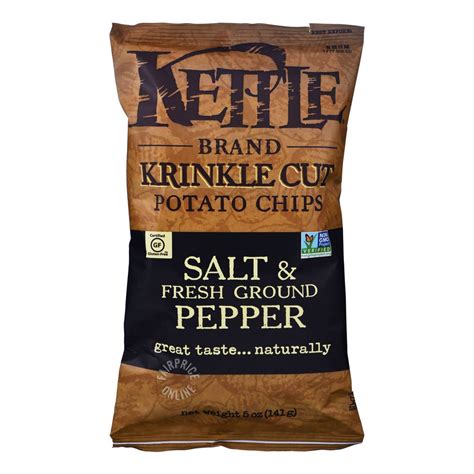 Kettle Brand Krinkle Cut Potato Chips Salt And Pepper Ntuc Fairprice