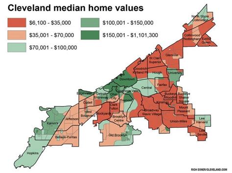 16 Cleveland Neighborhoods Where Median Home Values Are 150000 To