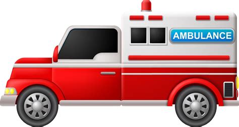 Illustration Of An Ambulance On A White Background 12850420 Vector Art