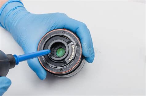 Cleaning The Lens Of The Digital Camera Lens And Rear Lens From Dust