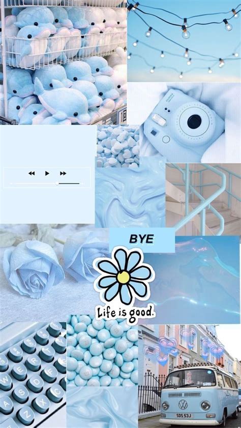 𝐈𝐌𝐀́𝐆𝐄𝐍𝐄𝐒 𝐀𝐄𝐒𝐓𝐇𝐄𝐓𝐈𝐂 🌸💕 ༉ Blue Wallpaper Iphone Aesthetic Pastel
