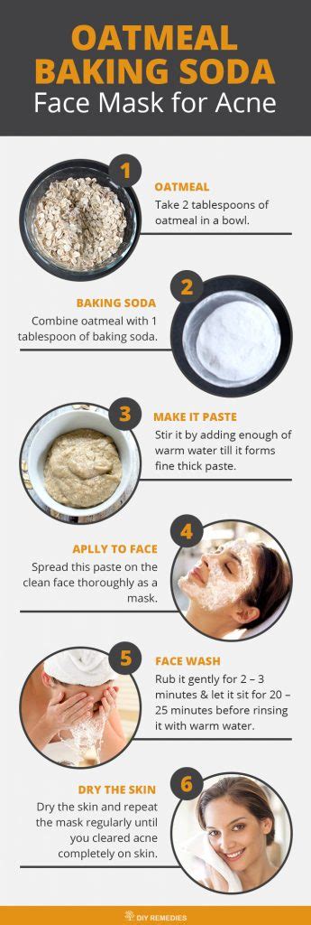 After washing and drying your face, it would feel smooth and less shiny, but not dry. DIY Oatmeal Face Masks for Acne