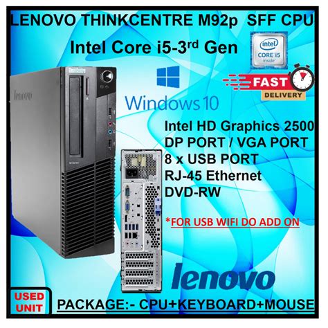 Desktop Pc Mini Sff Core I3 I5 I73rd 4th 6th 7th 8th Gen