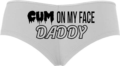 Knaughty Knickers Cum On My Face Daddy Facial Cumslut Slutty White