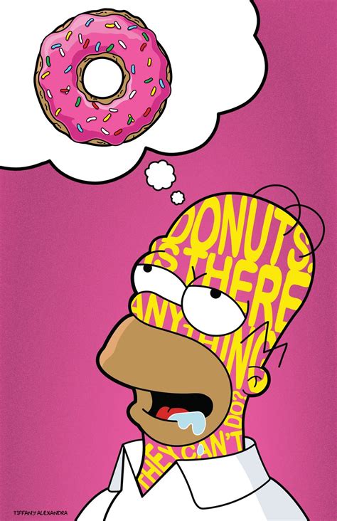 With dan castellaneta, nancy cartwright, harry shearer, julie kavner. Homer - Donuts, The Simpsons | Sorvetes desenho, Wallpaper ...