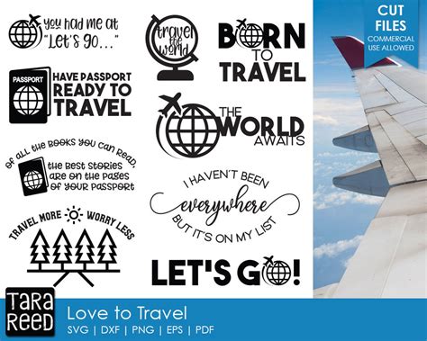 Love To Travel Travel Svg And Cut Files For Crafters Etsy