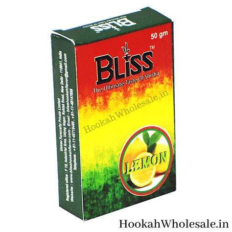 Buy Bliss Lemon Herbal Hookah Flavor 50g Wholesale Price