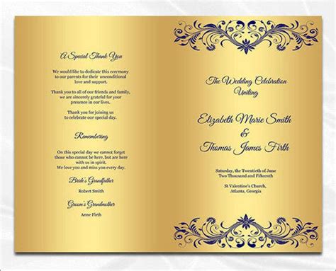 Our professionally designed program templates are easy to personalize and highly effective. 7+ Wedding Dinner Program Templates - PSD, AI | Free & Premium Templates