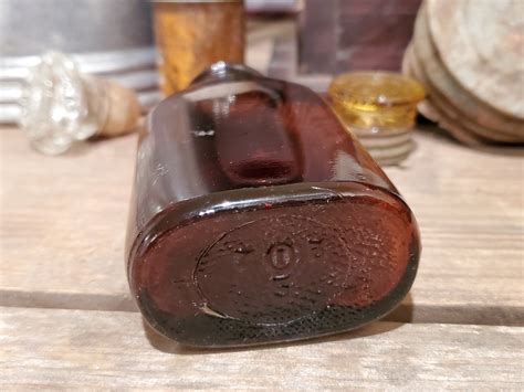 Vintage Owen Illinois Brown Glass Bottle 1954 1959 Etsy