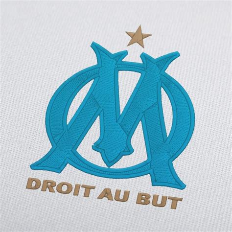 Le nouveau logo de l'olympique de marseille (football) us: Olympique de Marseille français football broderie motif ...
