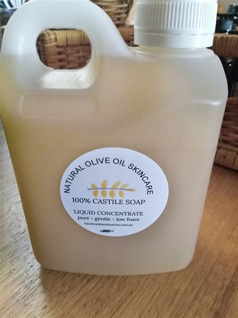 Pure Olive Oil Liquid Castile Soap Handmade And Marina