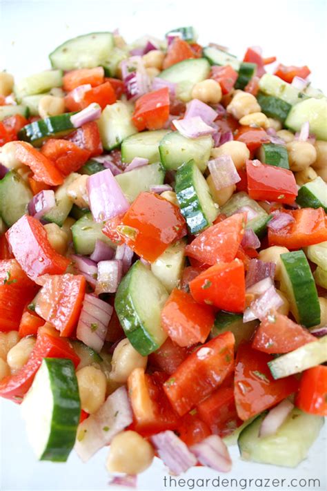 The Garden Grazer Ultimate Greek Chopped Salad
