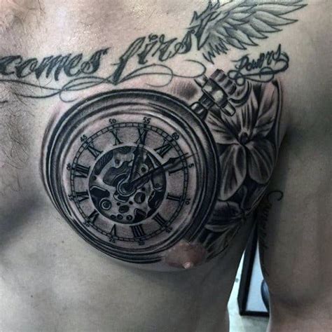 100 Pocket Watch Tattoo Designs For Men Cool Timepieces