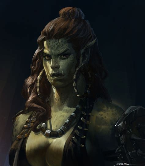 Heroic Fantasy Fantasy Warrior Fantasy Women Fantasy Rpg Dark Fantasy Half Orc Female