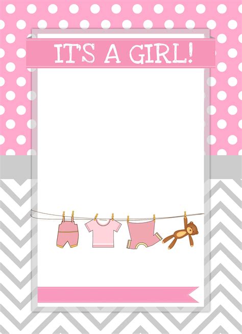 Create your own printable & online new baby congratulations cards & baby shower cards. Baby Girl Shower Free Printables - How to Nest for Less™