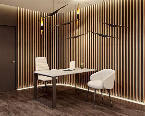 Modern Classic Ceo Office Interior On Behance Modern Office Design