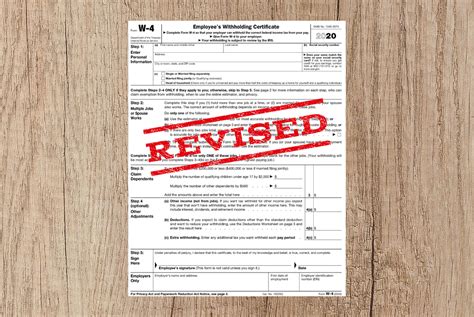 Irs Introduces New W 4 Forms For Employee Tax Withholding Impacts All