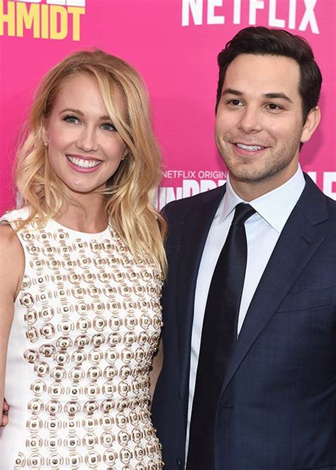 anna camp and skylar astin just took their relationship status to the next pitch perfect level