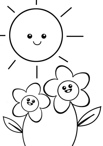 I punti e le linee sono tra i primi segni grafici che i bambini possono e devono apprendere. Un sole e due fiori margherite da colorare - disegni da ...