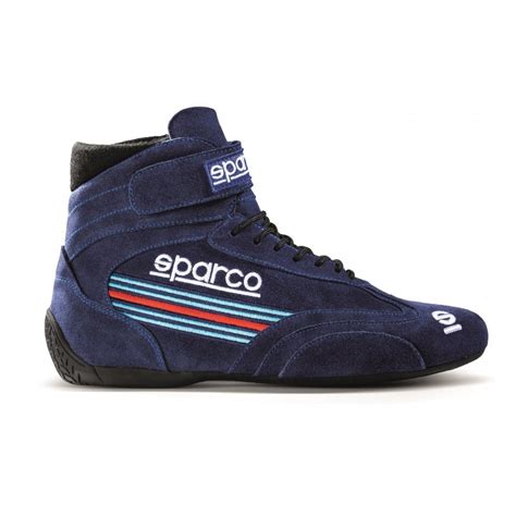 Sparco Top Martini Racing Shoes Suede Blue
