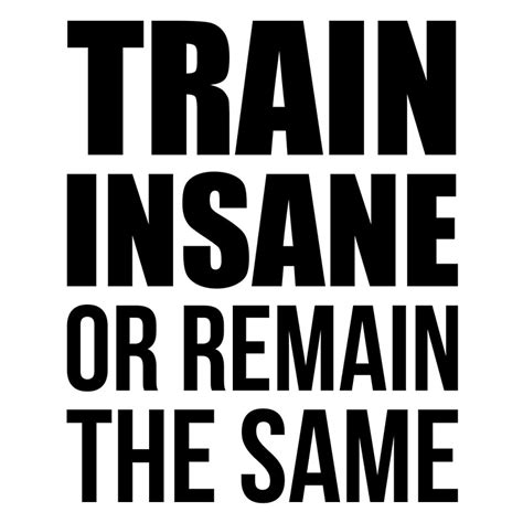 Train Insane Or Remain The Same Gym Quote Canvas Prints By
