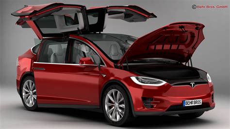Tesla Model X 2017 3d Model Flatpyramid