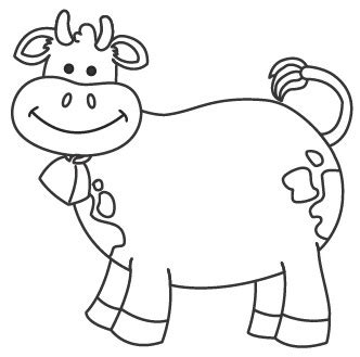 DAIRY COW COLORING PAGES
