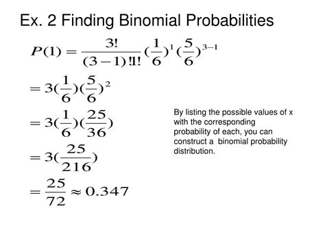 Ppt 61 Binomial Distributions Powerpoint Presentation Free Download