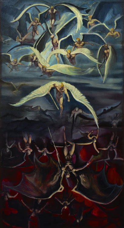 Angels And Demons Oil Painting 2017 Oil Painting By Oleksandr Yarmoliuk
