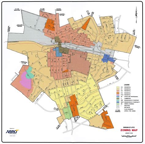 This Image Shows A Map Of Zoning In An Example City Cities Are Zoned