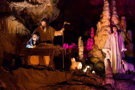 Living Nativity Scenes In The Postojna Cave In The Christmas Time
