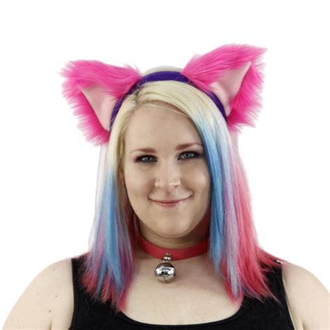 Pawstar Cheshire Cat Ears Headband Furry Faux Fur Cosplay Etsy