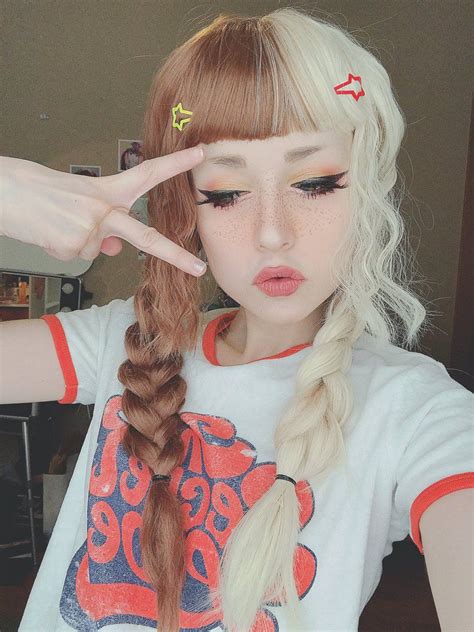 Scene Girls Hair Wrap Dreadlocks Make Up Kawaii Cosplay Selfie