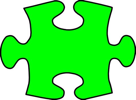 Blue paper = document (a word document, for example) 3. Puzzle Piece Green Clip Art at Clker.com - vector clip art ...