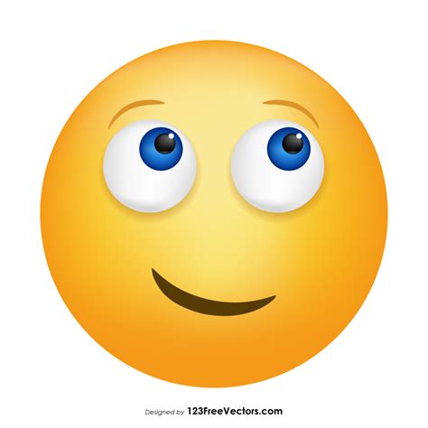 Face With Rolling Eyes Emoji Vector Download