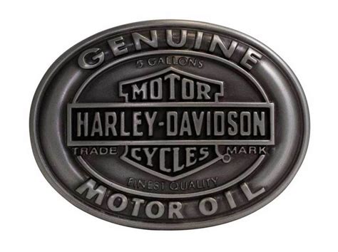 Harley Davidson Men S Belt Buckle Genuine Motor Oil Bar Shield